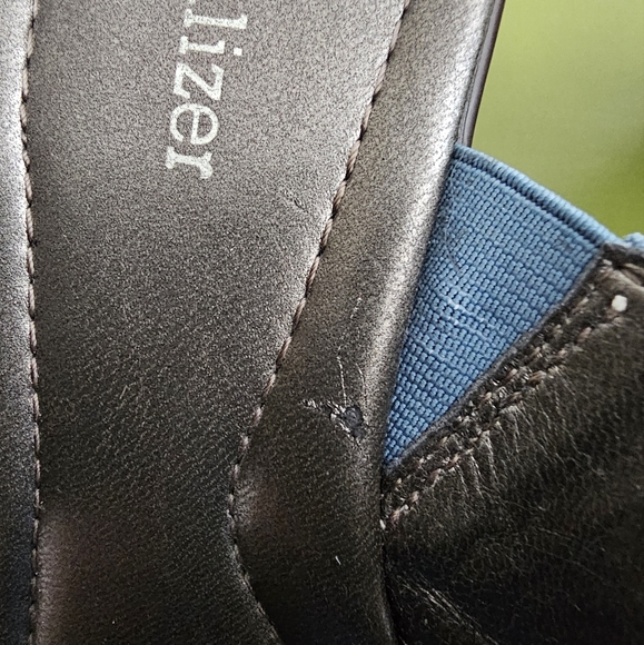 Naturalizer Bavaro Blue Jean Suede Heeled Sandals with Rhinestones | NIB | 6.5 M - Picture 8 of 14